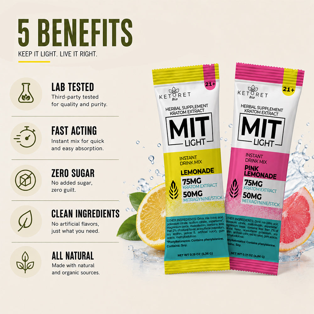 MIT Light Kratom Extract Drink Mix