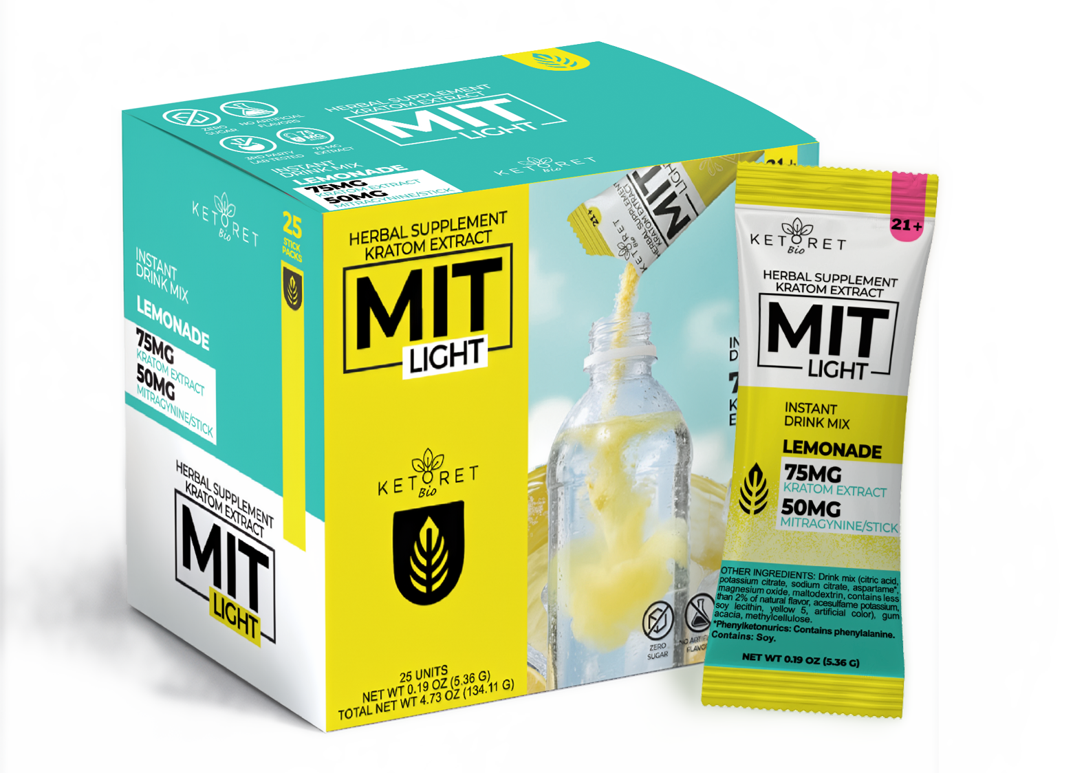 MIT Light Kratom Extract Drink Mix