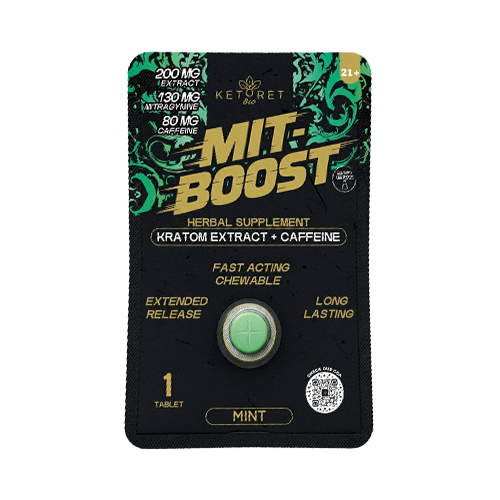 KetoretBio MIT Boost Kratom Extract and Caffeine Tablets