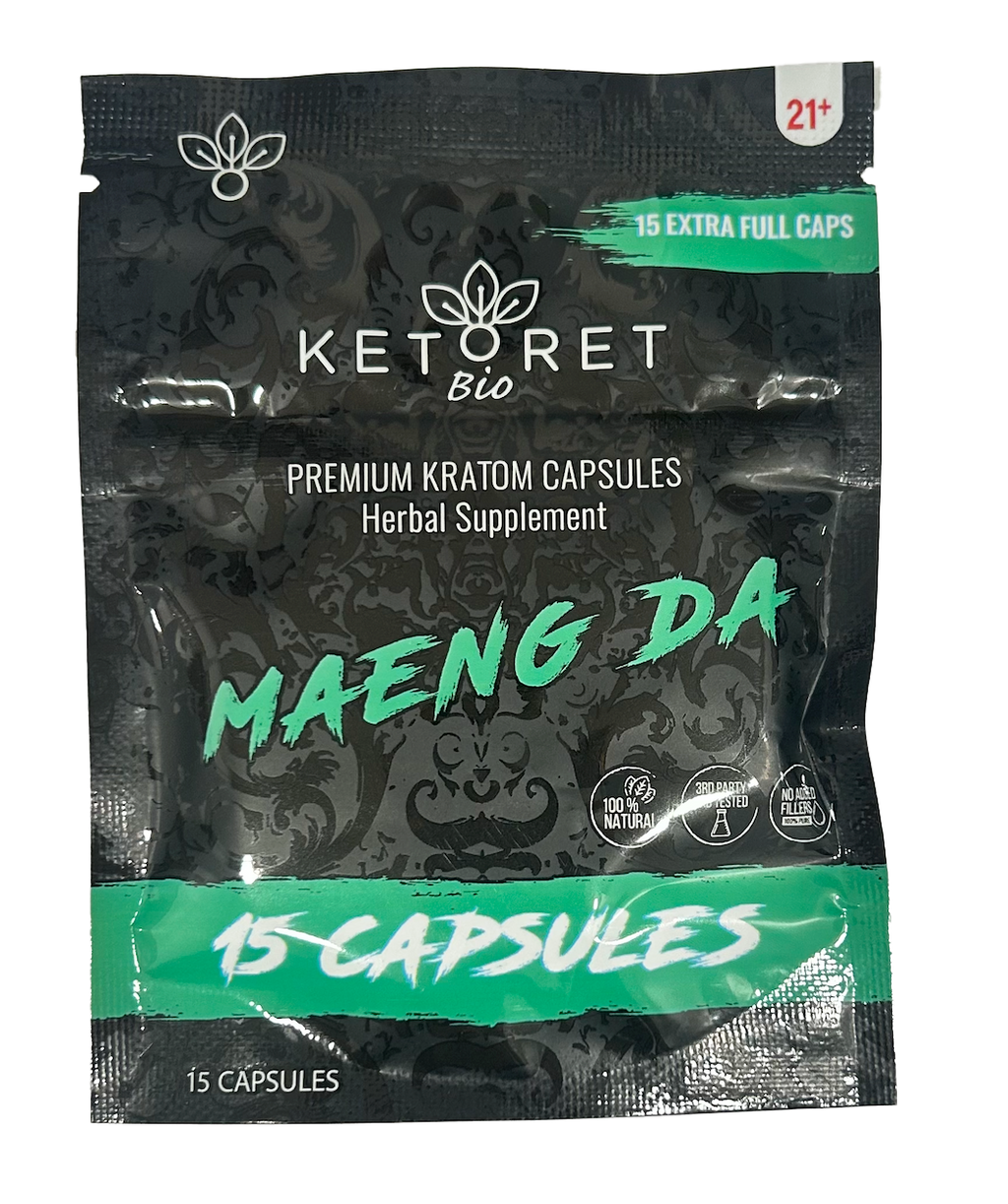 KETORET Bio Kratom Capsules – 15 Count