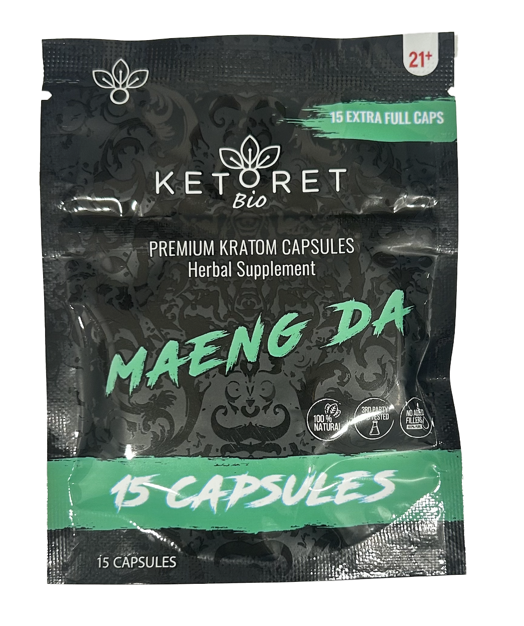 KETORET Bio Kratom Capsules – 15 Count
