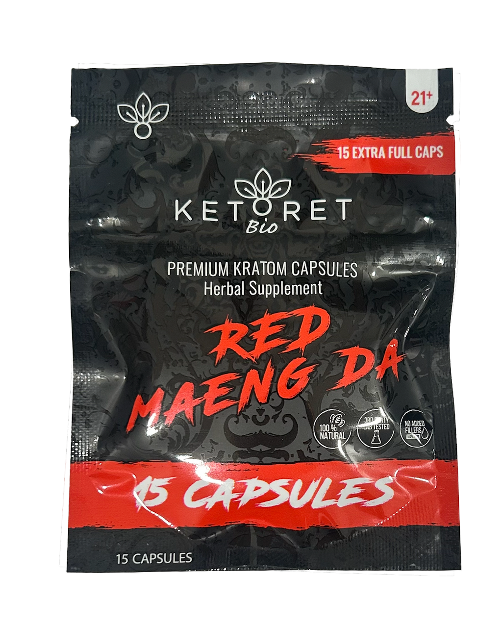 KETORET Bio Kratom Capsules – 15 Count