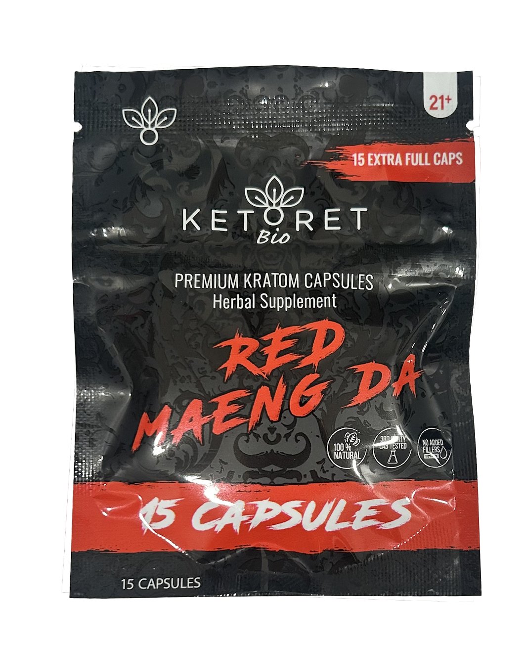 KETORET Bio Kratom Capsules – 15 Count