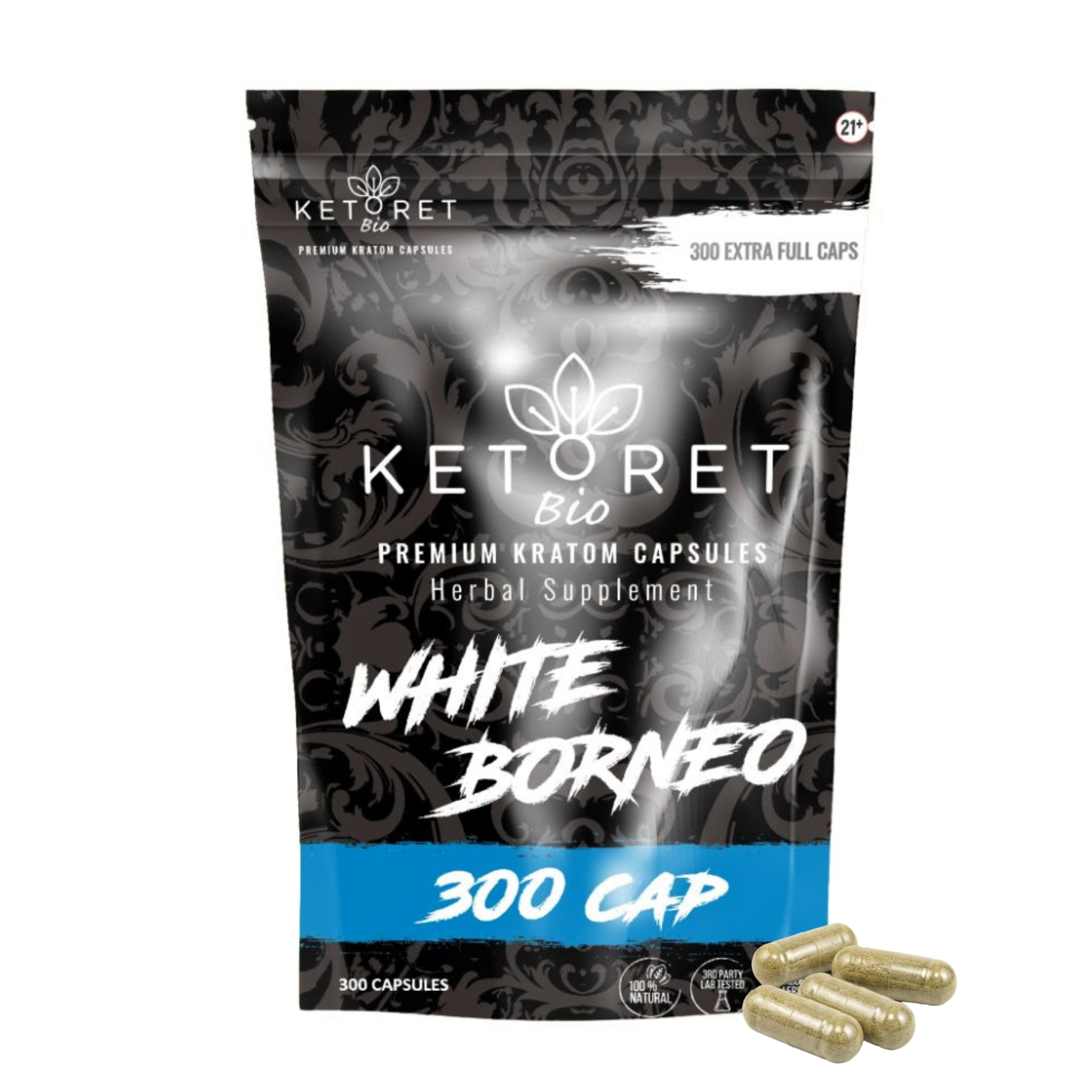 White Borneo Kratom Capsules