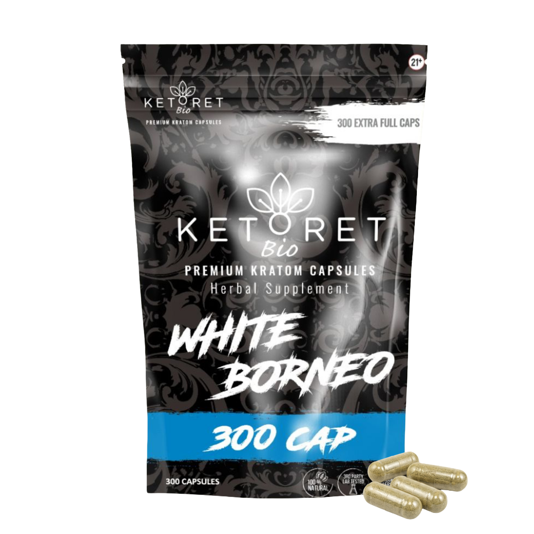 White Borneo Kratom Capsules